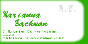 marianna bachman business card